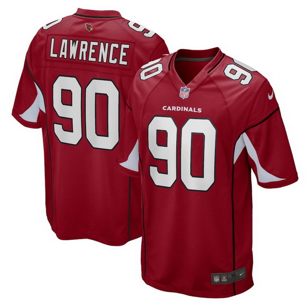 mens nike rashard lawrence cardinal arizona cardinals game player jersey